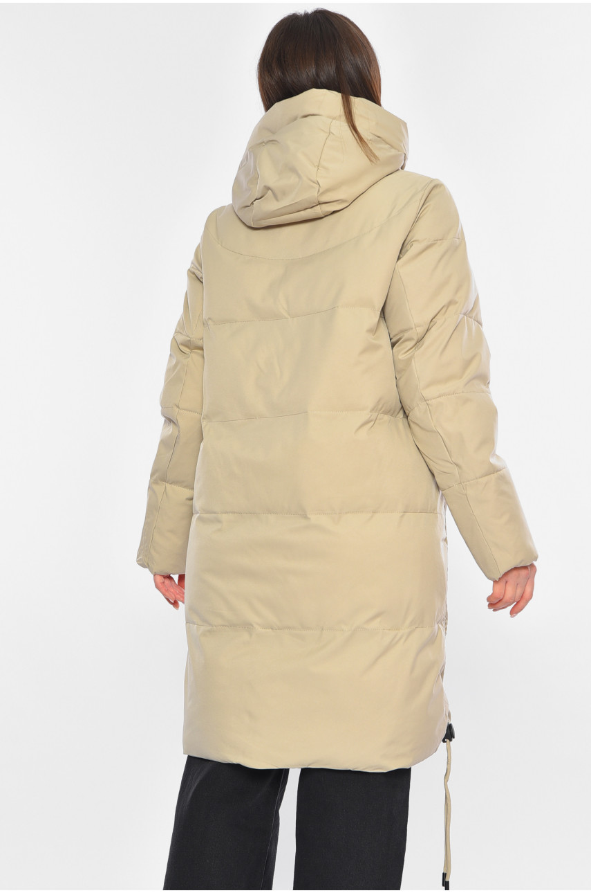 Куртка жіноча зимова бежевого кольору 2323 194086