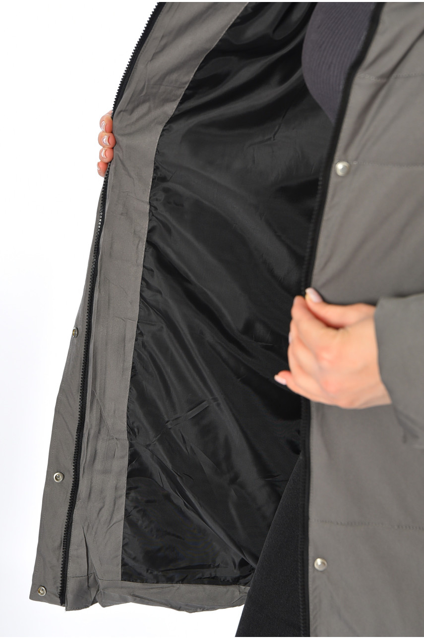 Куртка жіноча зимова сірого кольору 2323 194088