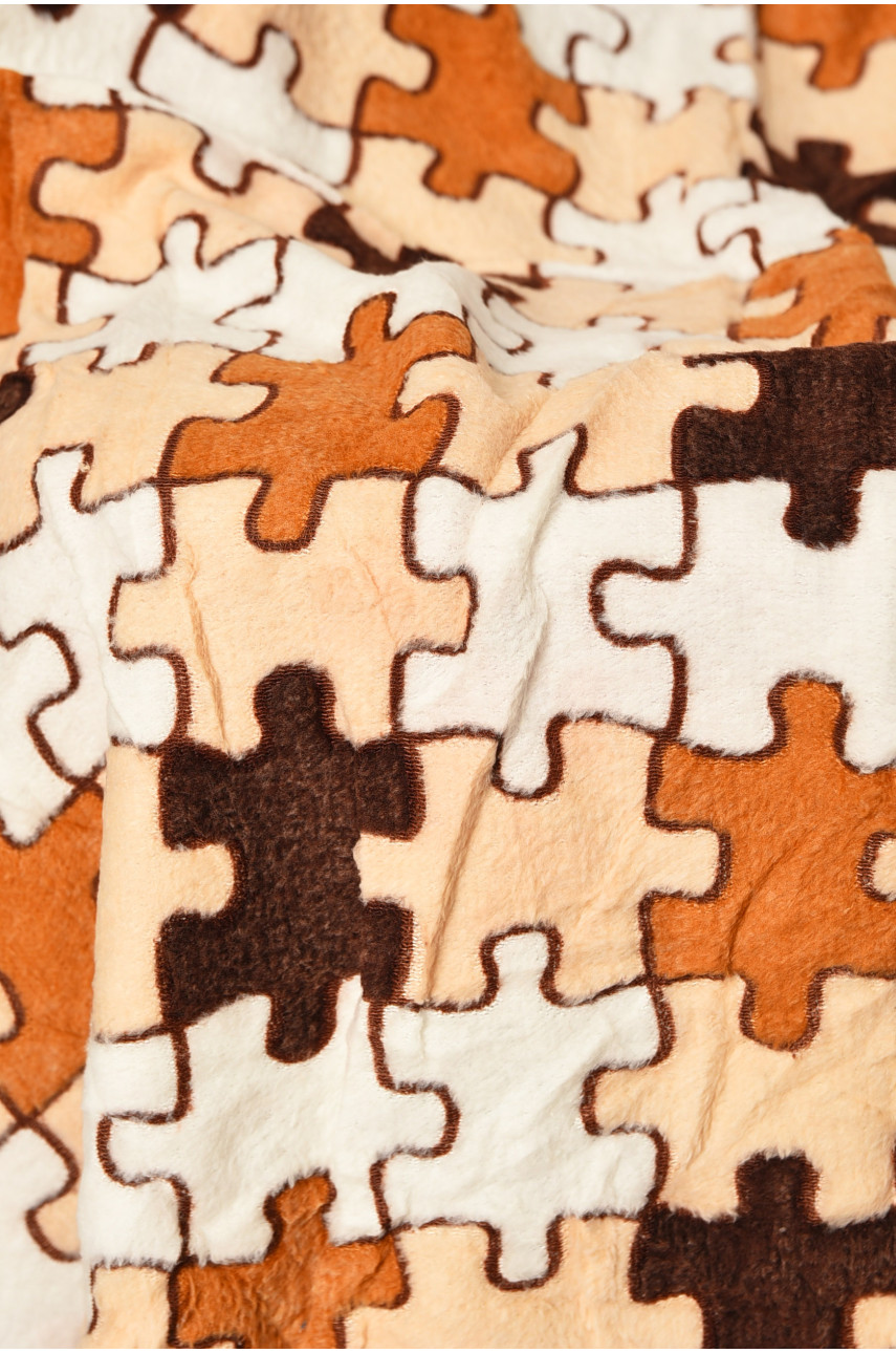 Плед темно-бежевого цвета с принтом размер 150*200 194104