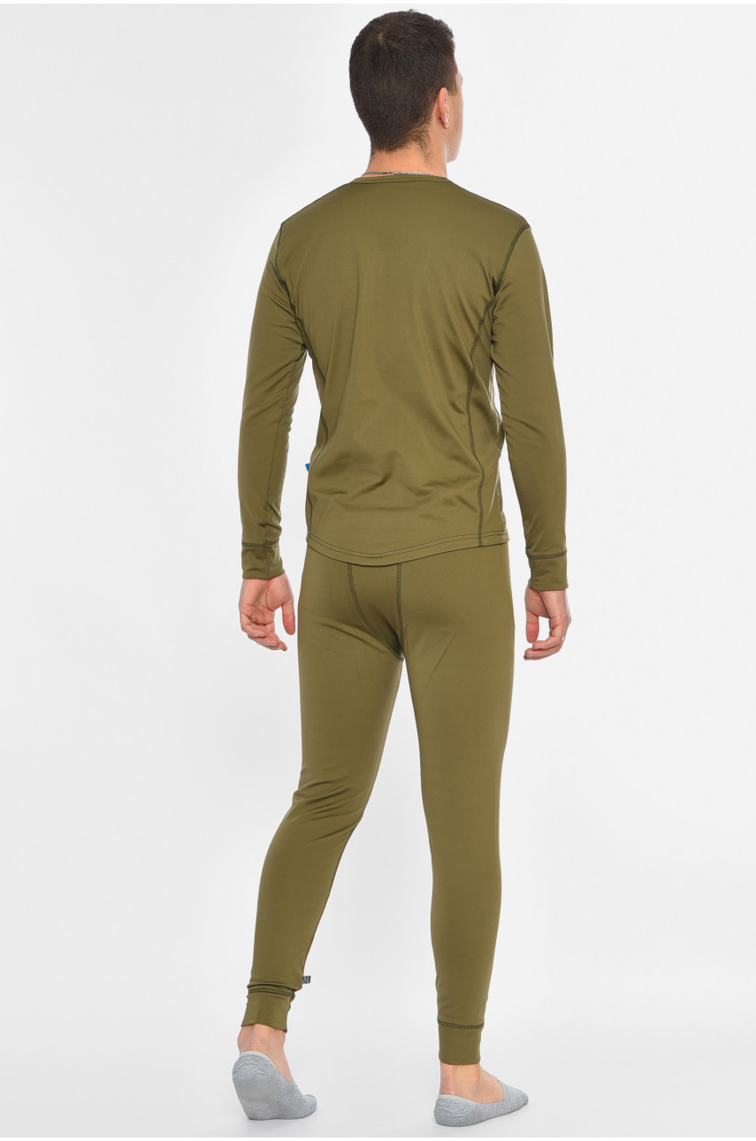 Термобілизна чоловіча на флісі кольору хакі 194109