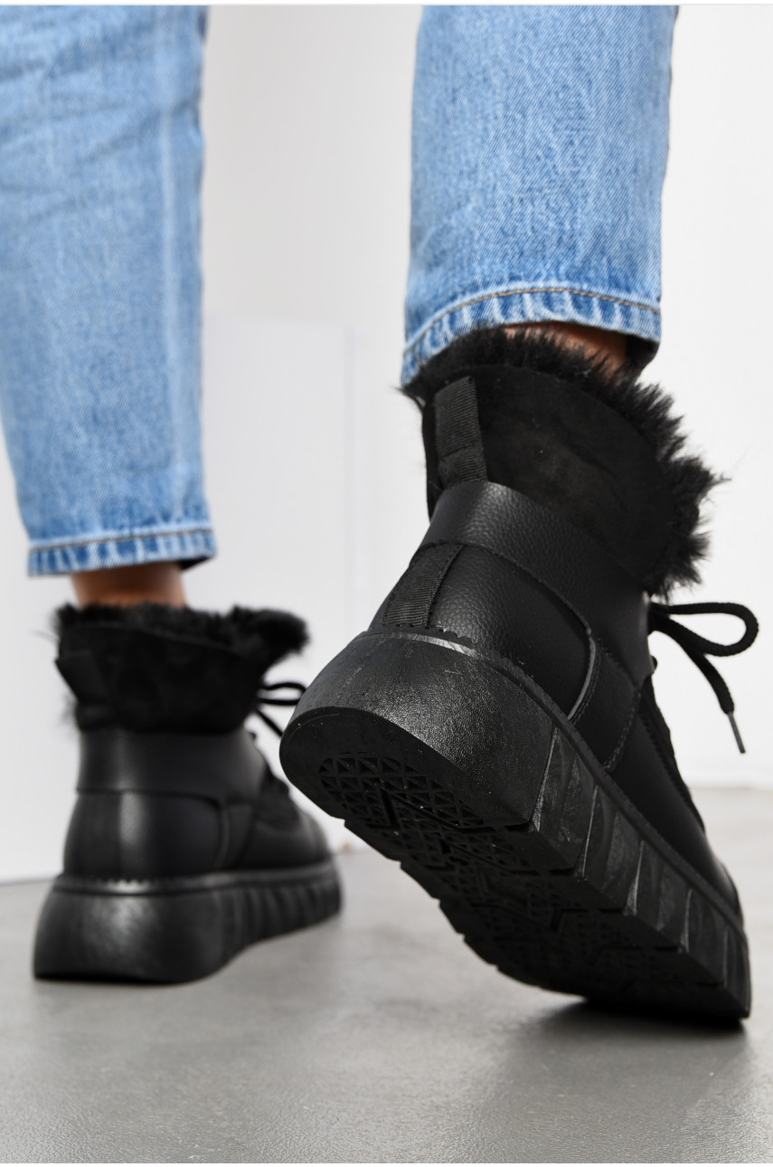 Ботинки женские зимние черного цвета на меху fc01-1 194113 Ботинки женские зимние черного цвета на меху fc01-1 194113