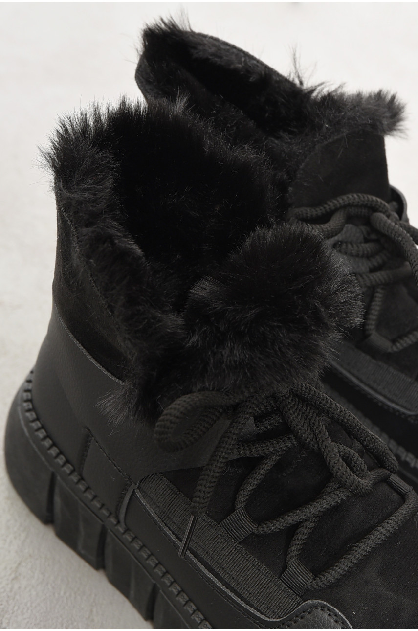 Ботинки женские зимние черного цвета на меху fc01-1 194113 Ботинки женские зимние черного цвета на меху fc01-1 194113