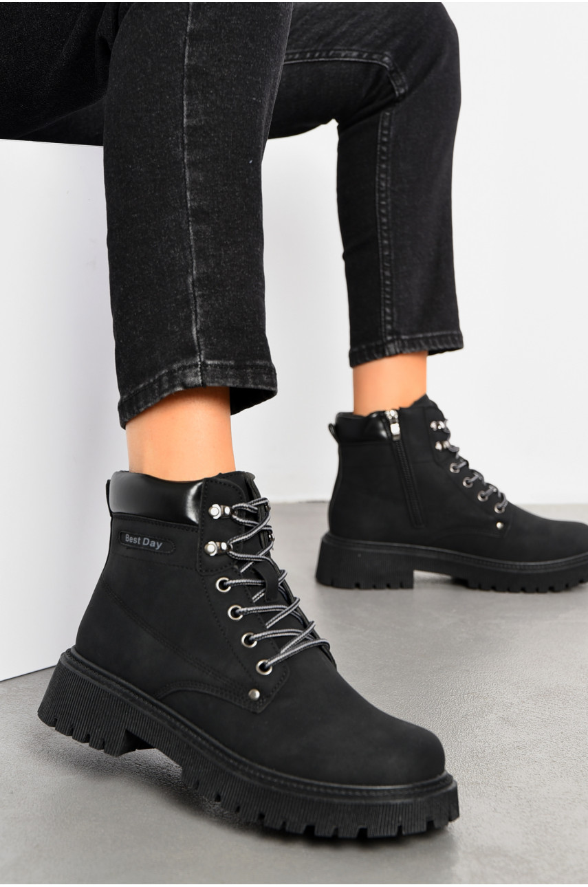 Ботинки женские демисезонные черного цвета JP17-1 194132