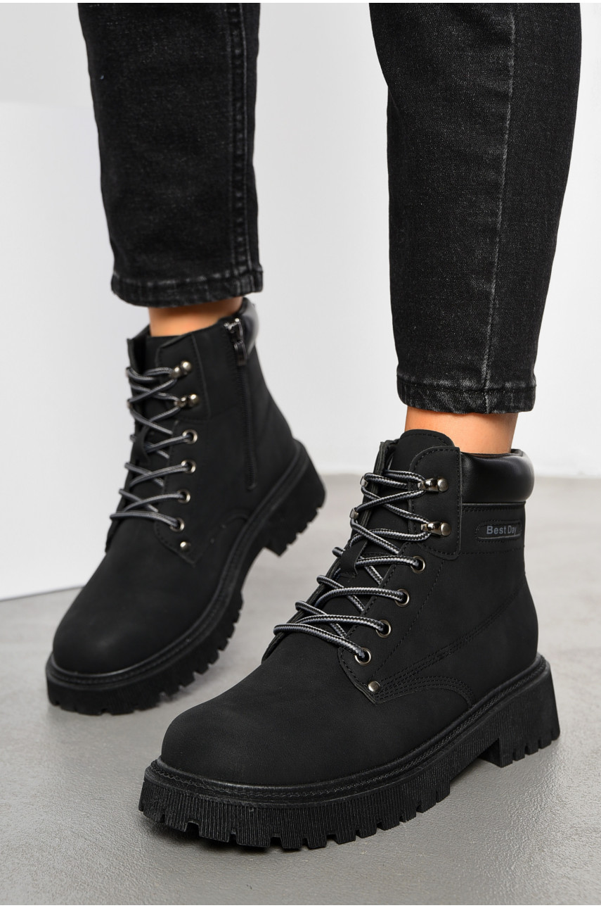 Ботинки женские демисезонные черного цвета JP17-1 194132