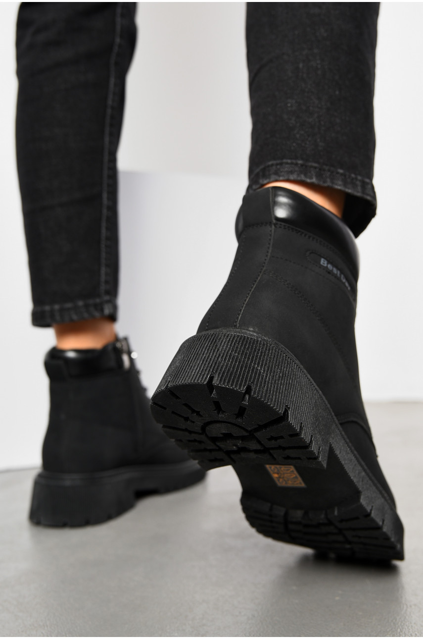 Ботинки женские демисезонные черного цвета JP17-1 194132 Ботинки женские демисезонные черного цвета JP17-1 194132