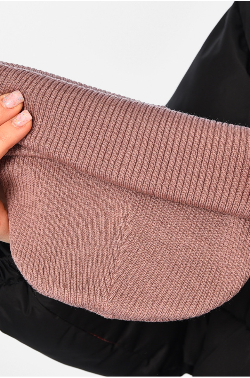 Шапка женская зимняя однотонного тёмно-розового цвета 194147 Шапка женская зимняя однотонного тёмно-розового цвета 194147