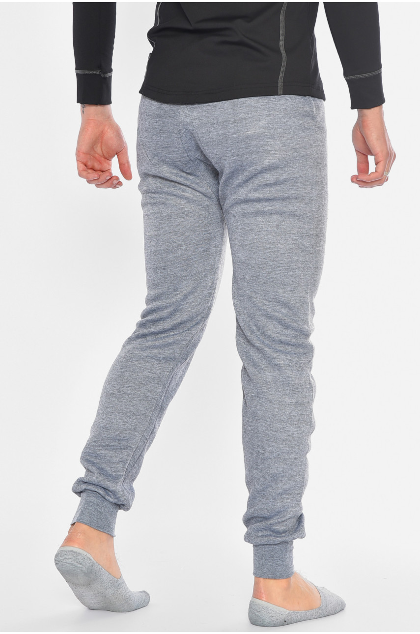 Підштанники чоловічі на флісі сірого кольору 1702 194156