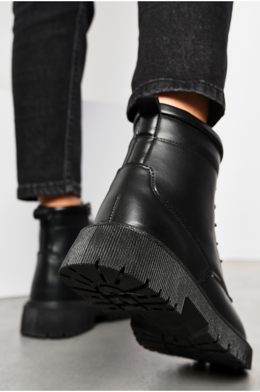 Ботинки женские зимние черного цвета на меху 0441-1 194157 Ботинки женские зимние черного цвета на меху 0441-1 194157