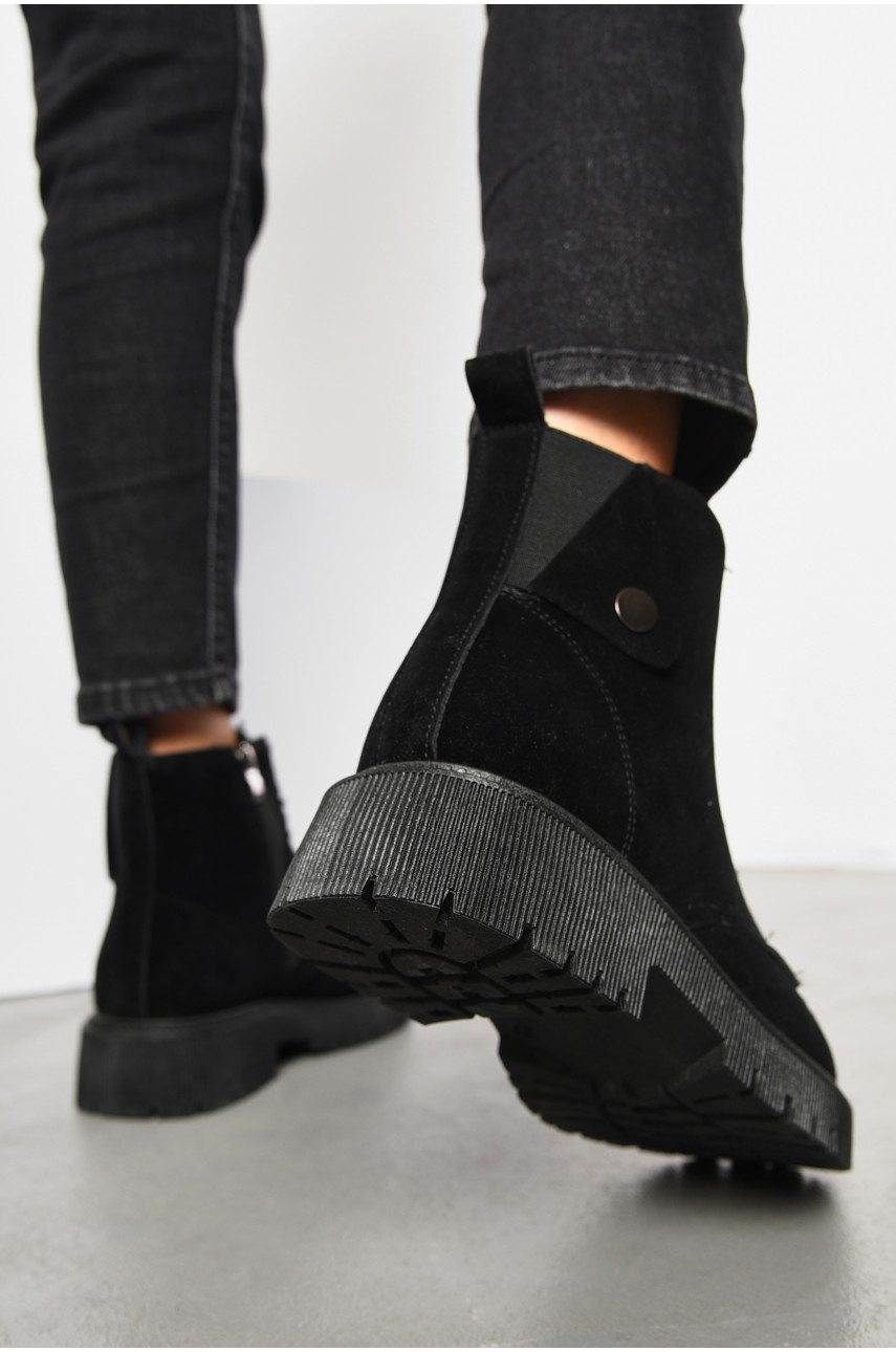 Ботинки женские зимние черного цвета на меху 0435-3 194159 Ботинки женские зимние черного цвета на меху 0435-3 194159