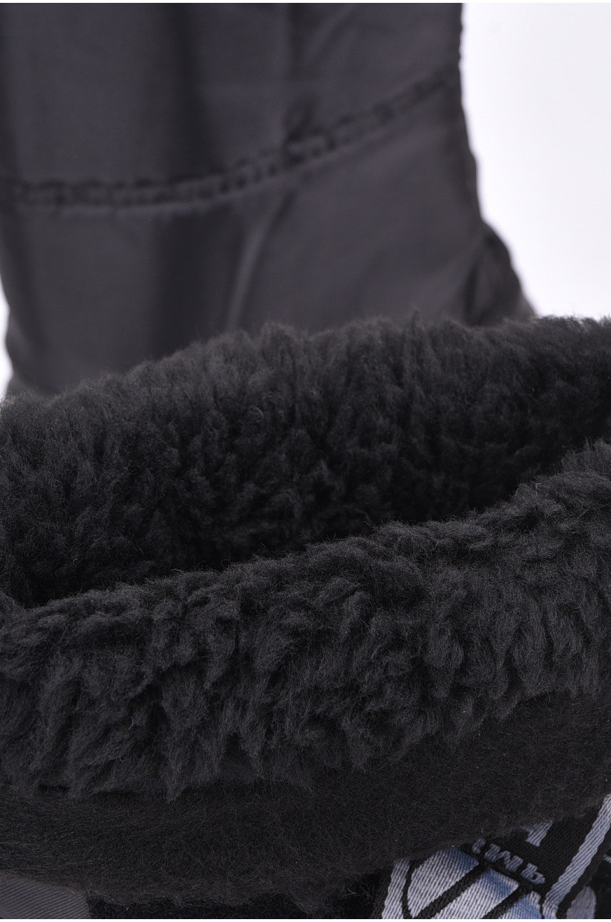 Дутики чоловічі піна на хутрі чорного кольору СМ-335 194165