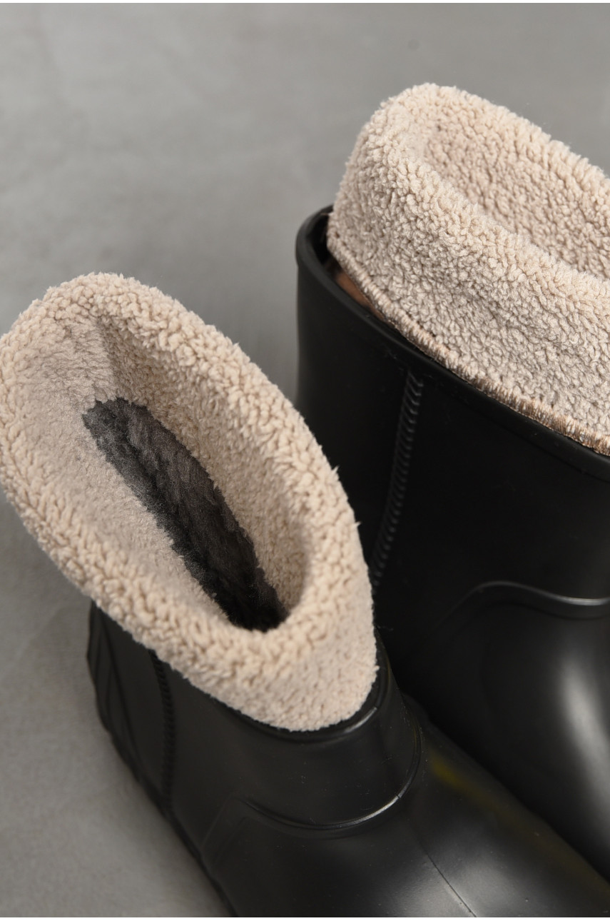 Галоши женские со съемным носком черного цвета 661 194168 Галоши женские со съемным носком черного цвета 661 194168