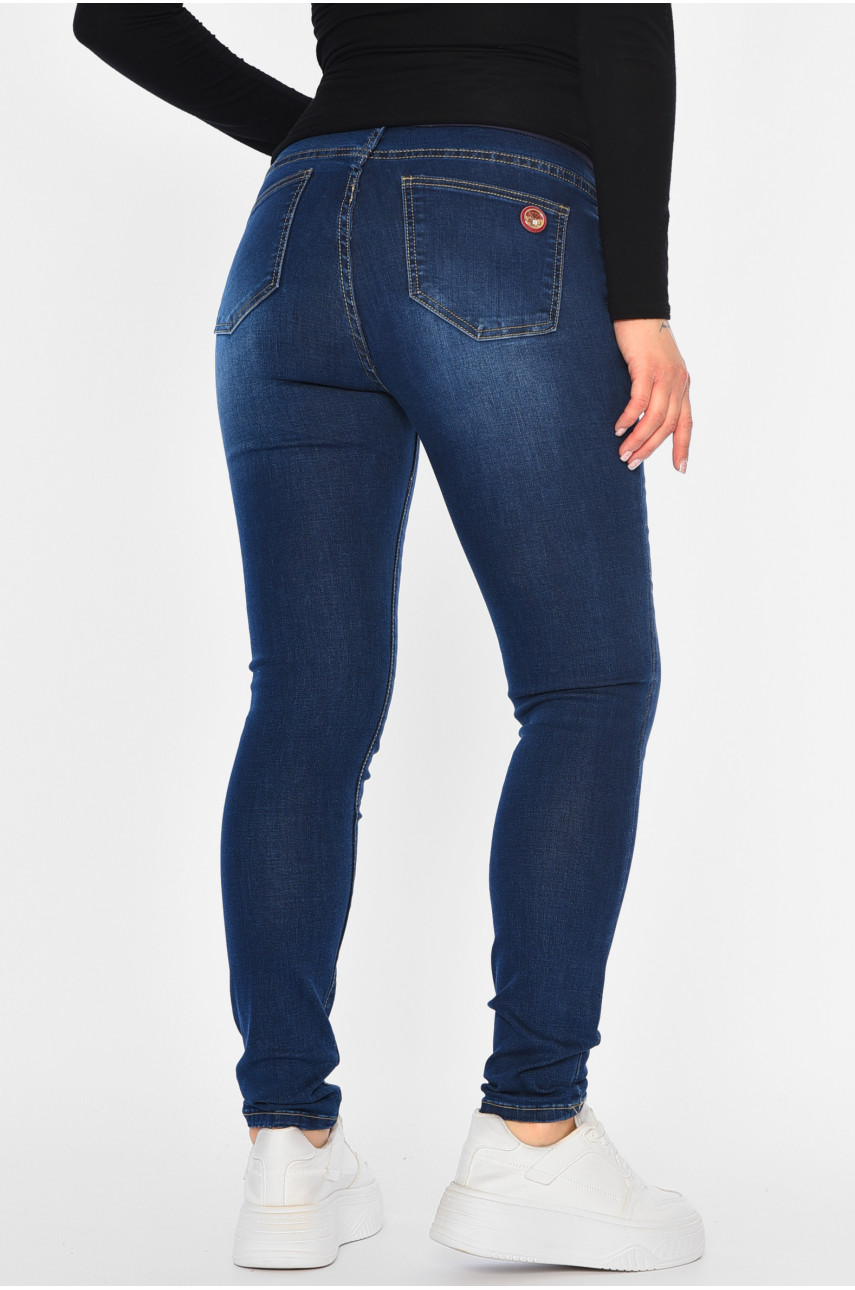Джинси жіночі для вагітних синього кольору В640 194179 Джинси жіночі для вагітних синього кольору В640 194179