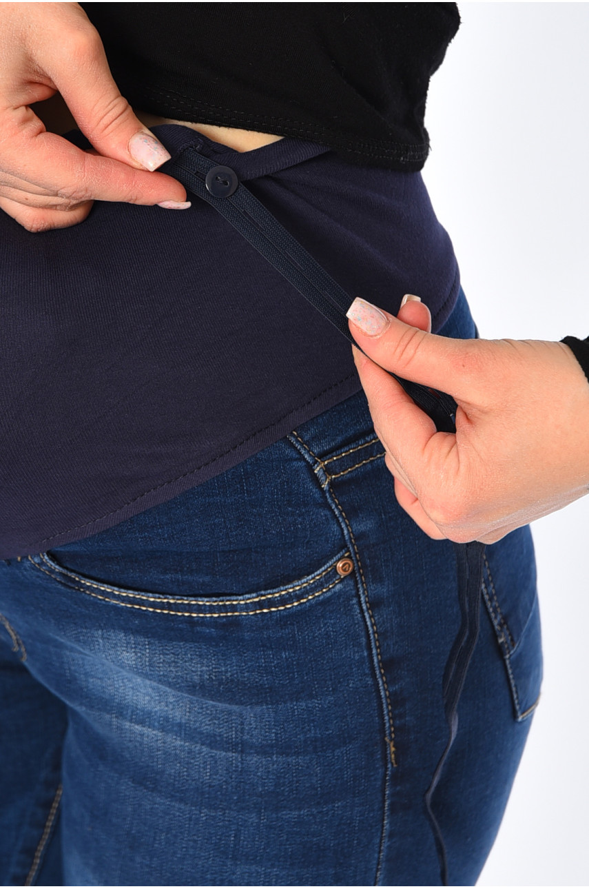 Джинсы женские для беременных синего цвета В644 194181