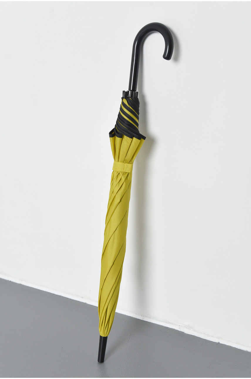 Зонт полуавтомат трость оливкового цвета 302 194262