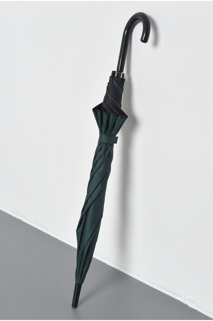 Зонт полуавтомат трость тёмно-зеленого цвета 302 194263