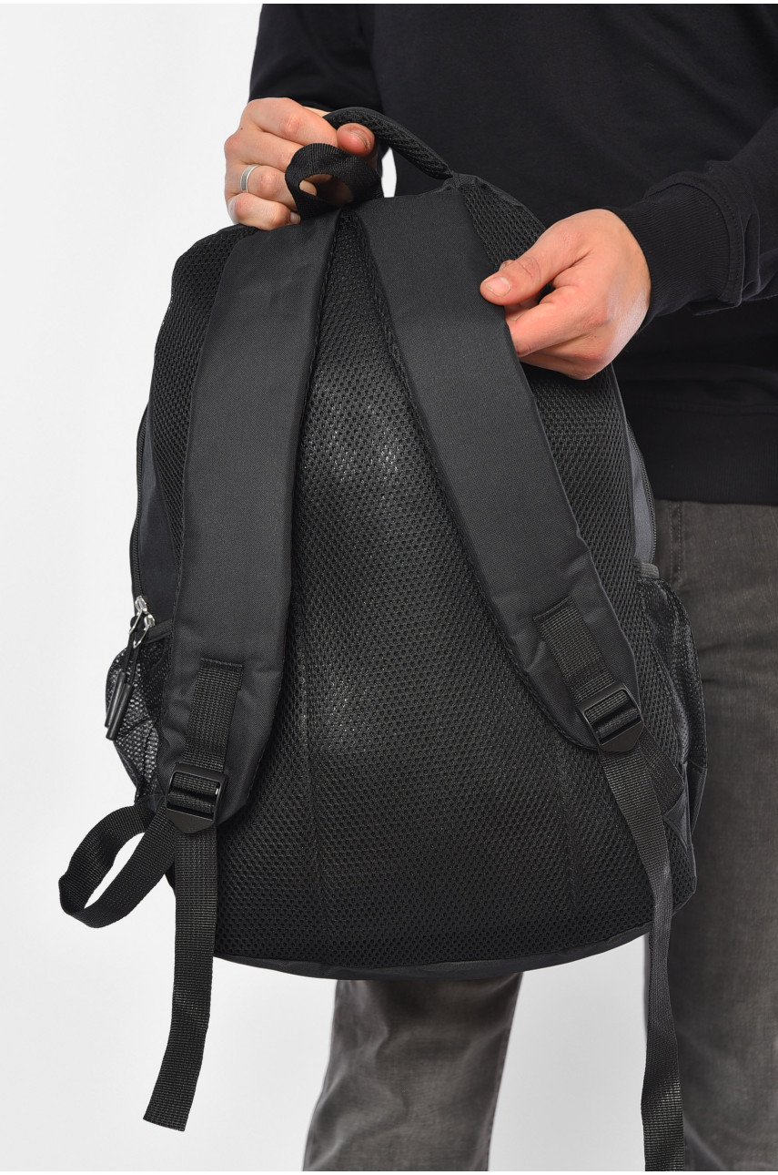 Рюкзак чоловічий текстильний чорного кольору 8506 194333