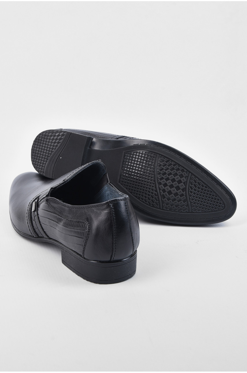 Туфли подростковые для мальчика черного цвета 1657636 194349