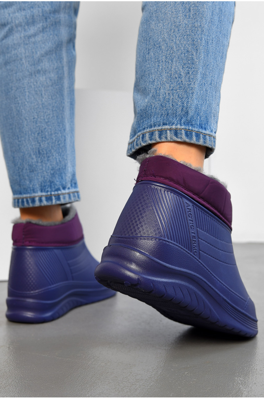 Калоші жіночі утеплені фіолетового кольору D39A 194414