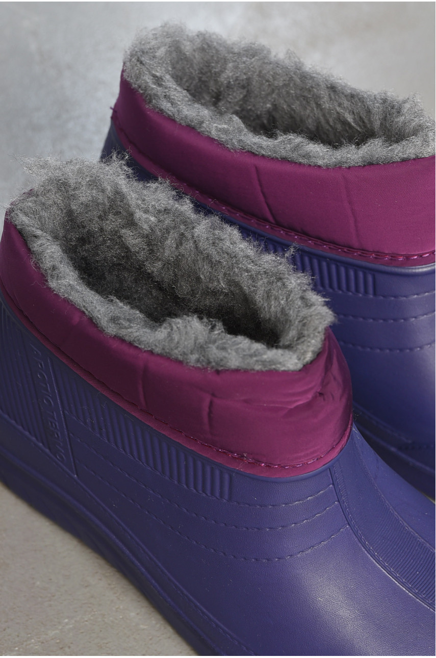 Калоші жіночі утеплені фіолетового кольору D39A 194414