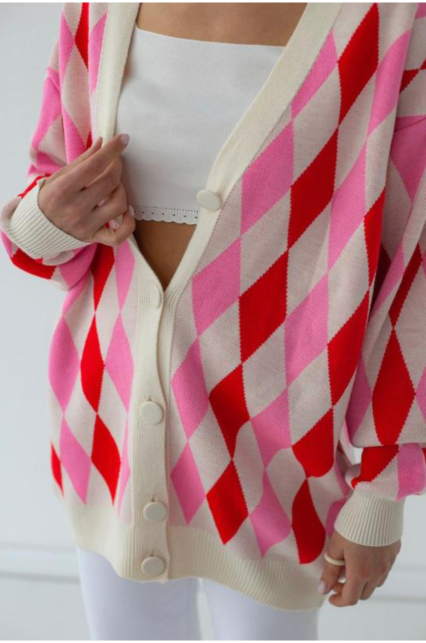 Кардиган жіночий білого кольору 194424 Кардиган жіночий білого кольору 194424