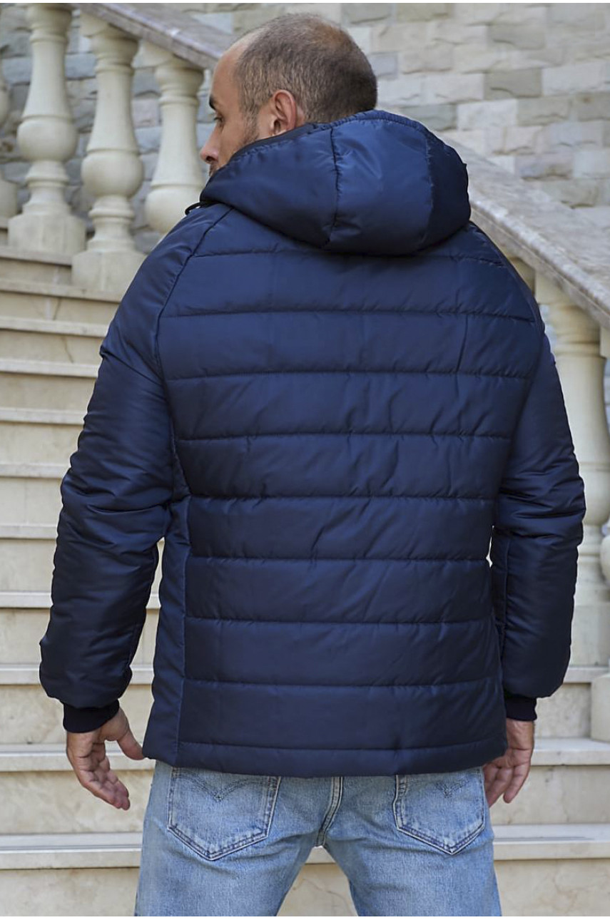 Куртка мужская демисезонная темно-синего цвета 2051 194432