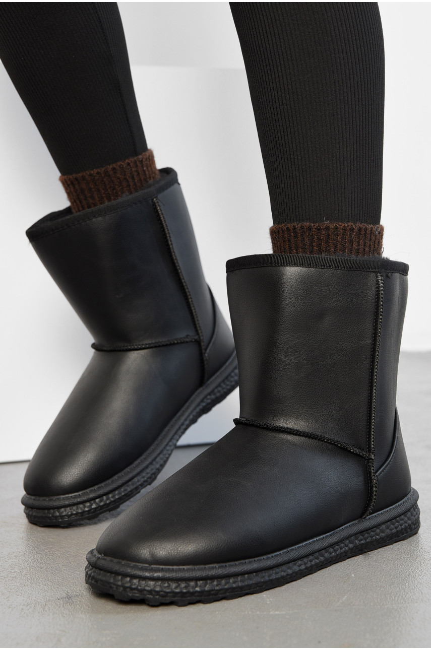 Угги женские на меху черного цвета Д-8 194461