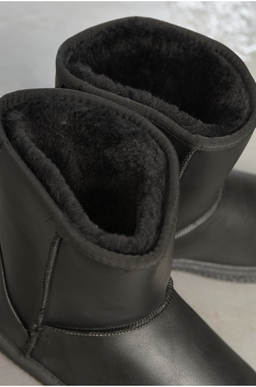 Угги женские на меху черного цвета Д-8 194461