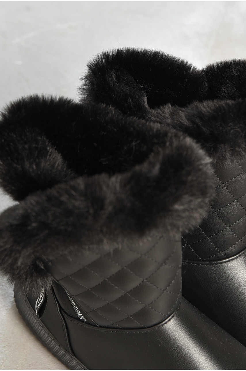 Угги женские на меху черного цвета Д-10 194464
