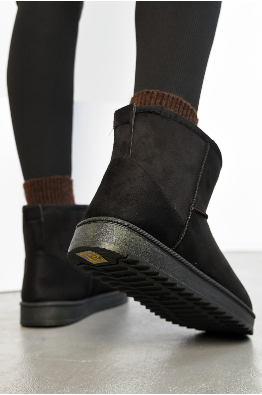 Угги женские на меху черного цвета Д-1 194469