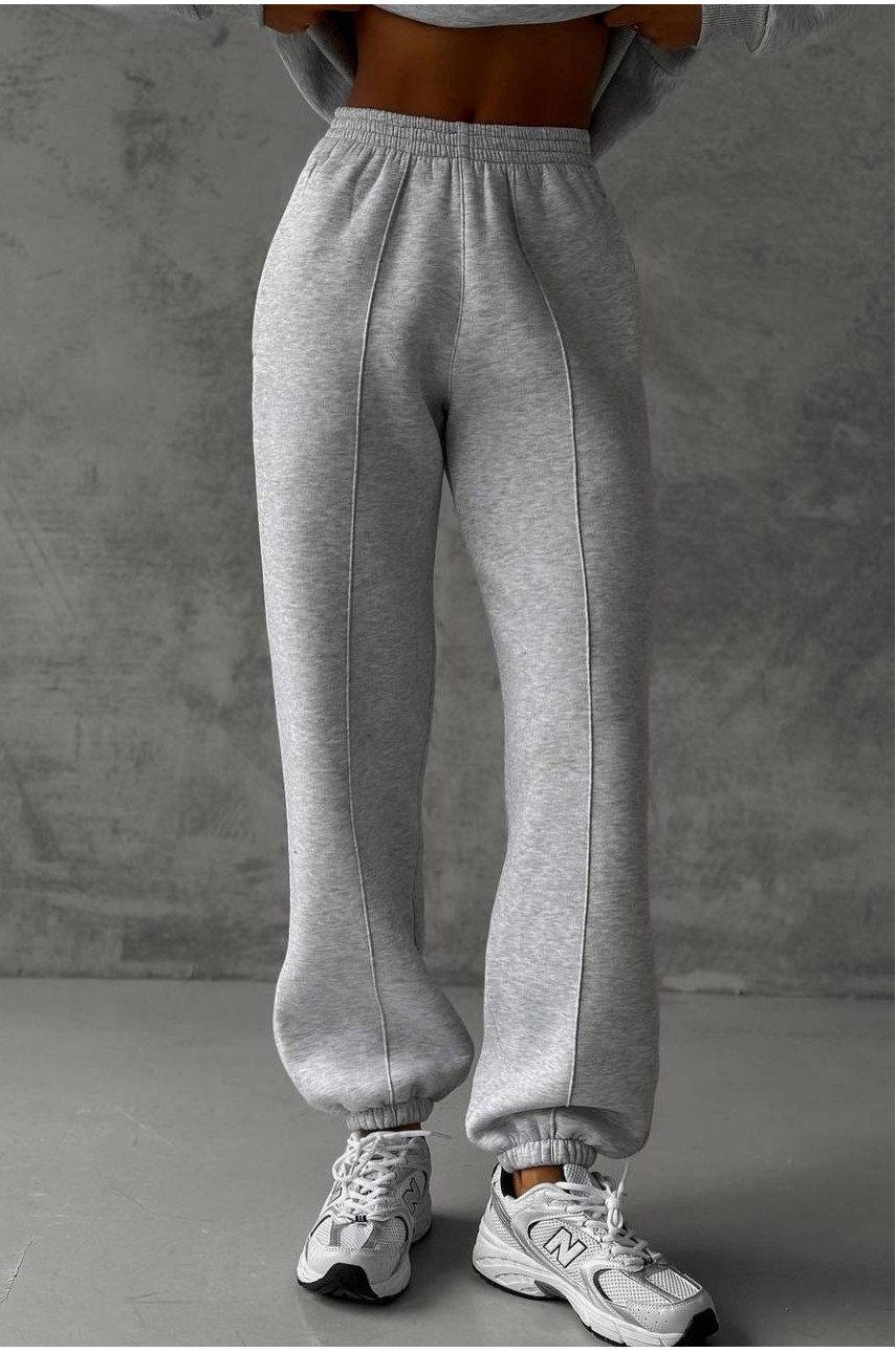 Спортивный костюм женский светло-серого цвета 1194 194481 Спортивный костюм женский светло-серого цвета 1194 194481