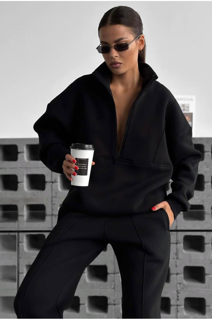 Спортивний костюм жіночий чорного кольору 1194 194502