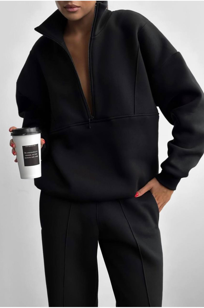 Спортивний костюм жіночий чорного кольору 1194 194502