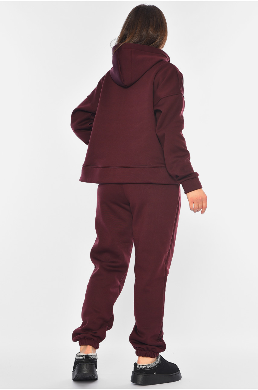 Спортивний костюм жіночий бордового кольору 4059 194507