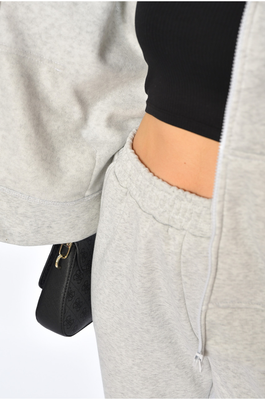 Спортивний костюм жіночий світло-сірого кольору 4059 194532