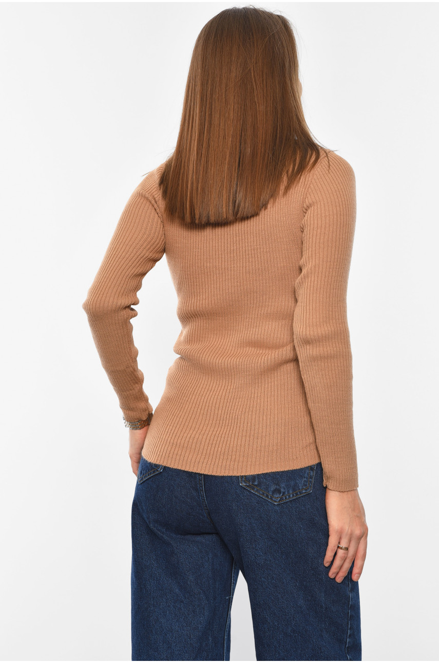 Гольф жіночий однотонний кольору мокко 4653 194562