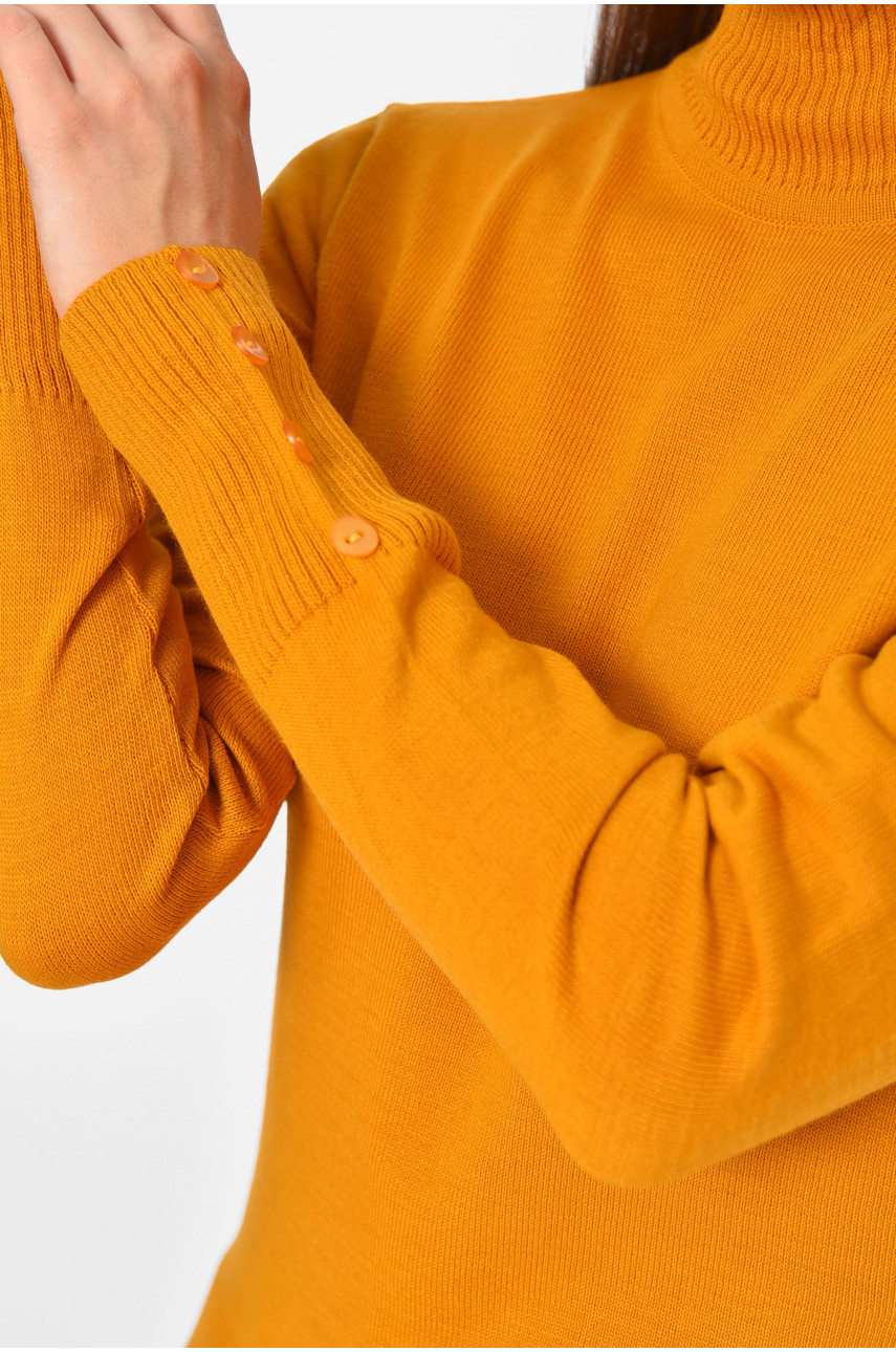 Гольф женский однотонный горчичного цвета 4660 194573 Гольф женский однотонный горчичного цвета 4660 194573