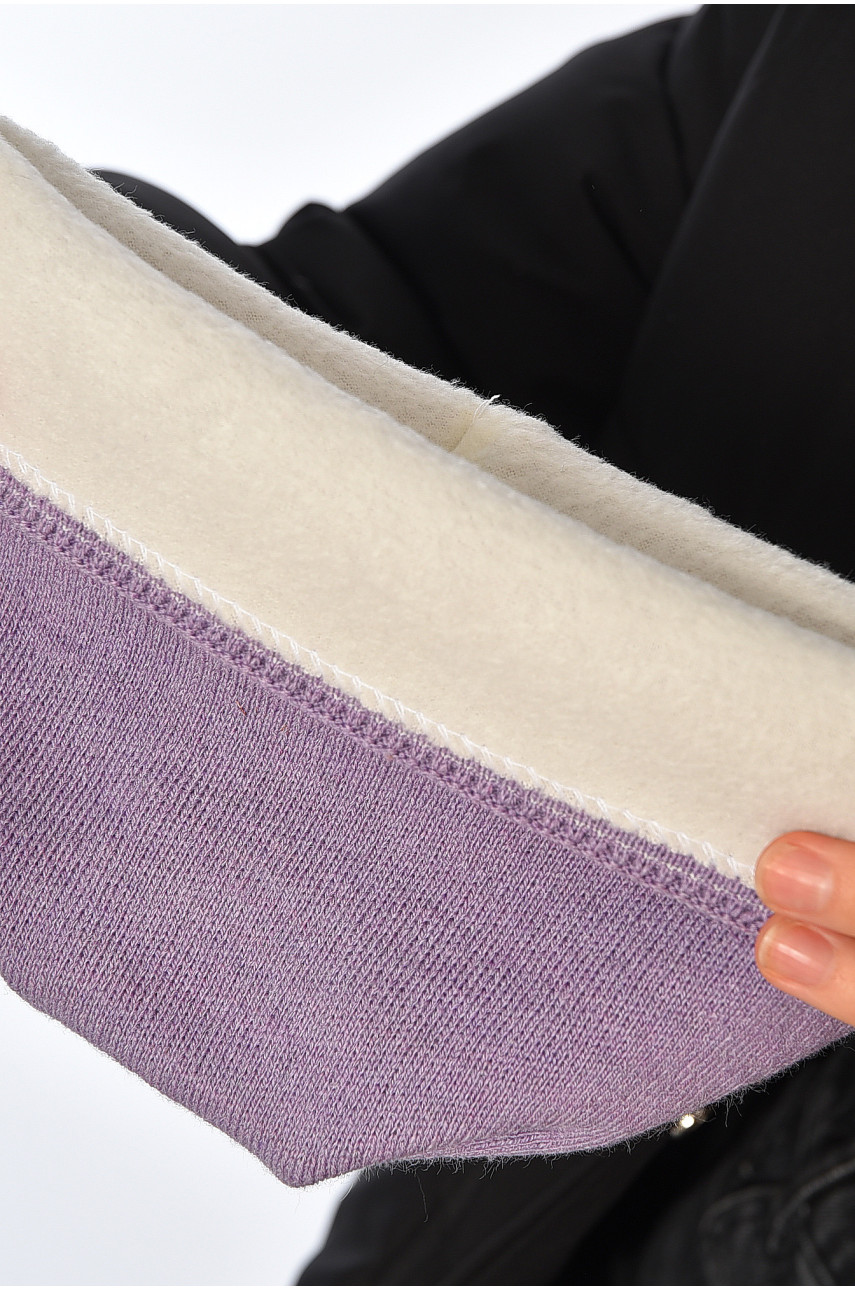 Шапка жіноча демісезонна бузкового кольору А106 (366629) 194577