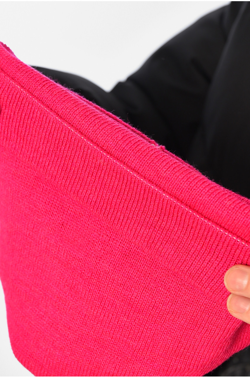 Шапка жіноча демісезонна малинового кольору А110 (366637) 194592