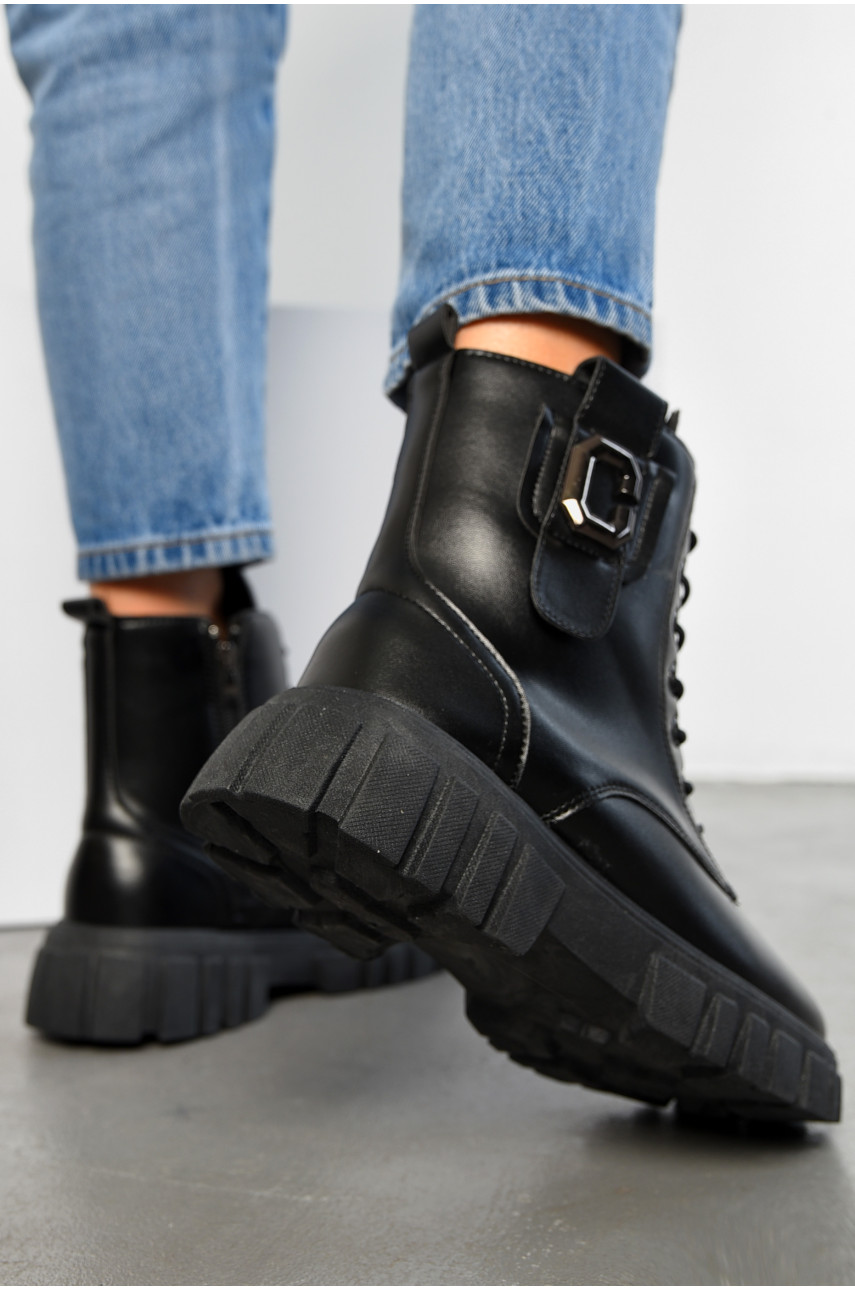 Ботинки женские зимние черного цвета на меху А3-11 194610 Ботинки женские зимние черного цвета на меху А3-11 194610