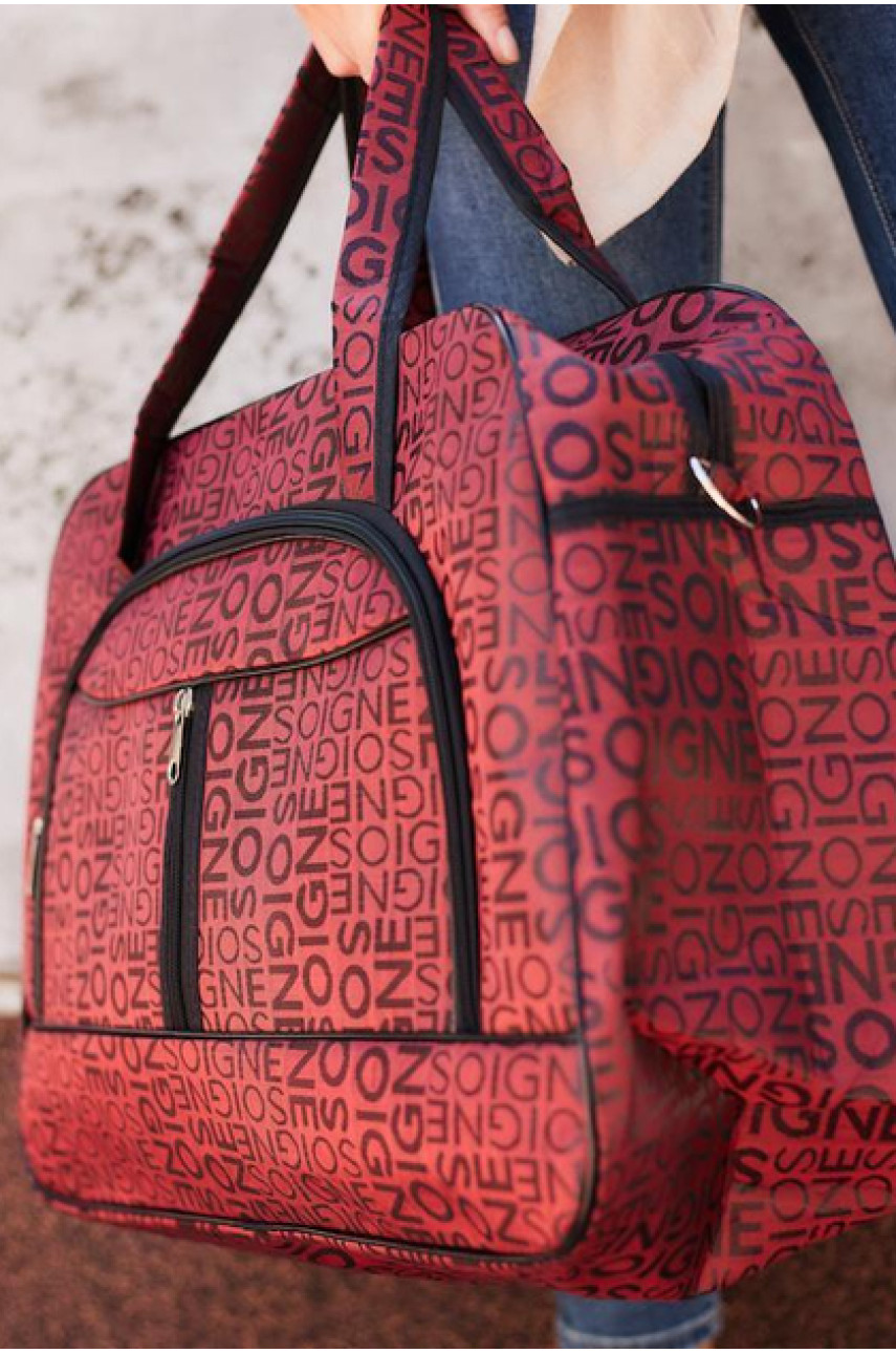 Сумка дорожная унисекс красного цвета 5058-1 194612