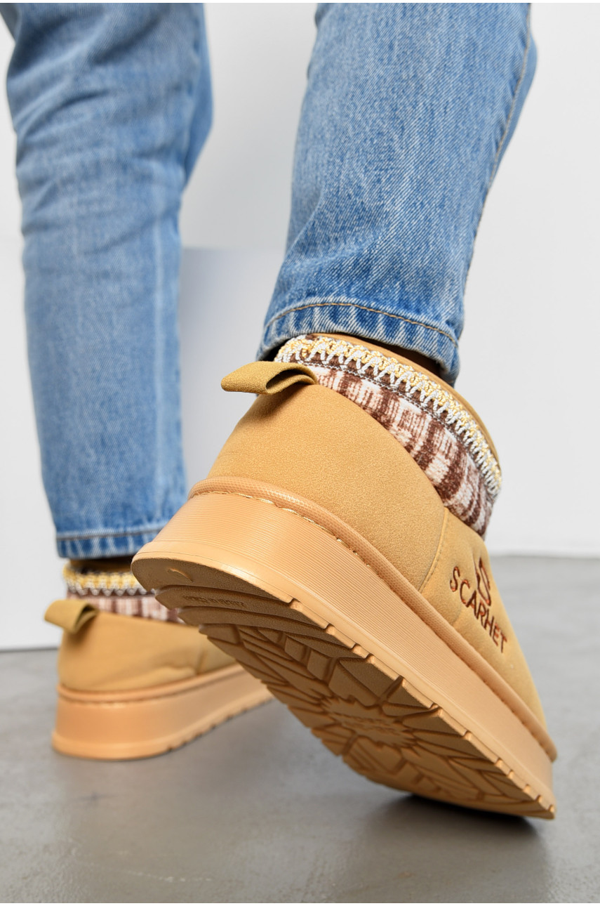 Угги женские на меху бежевого цвета 6263 194716