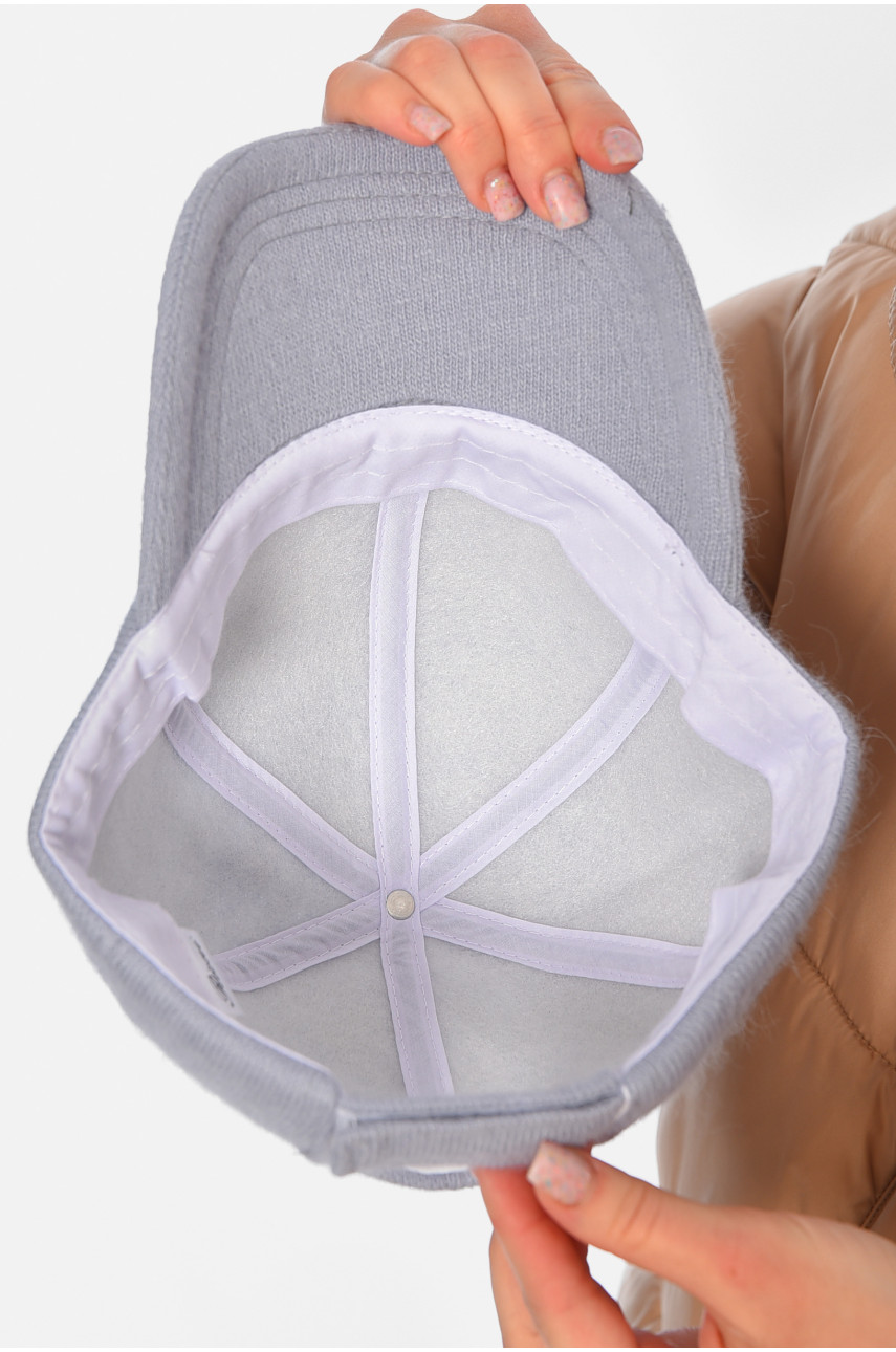 Кепка женская ангоровая голубого цвета 194740