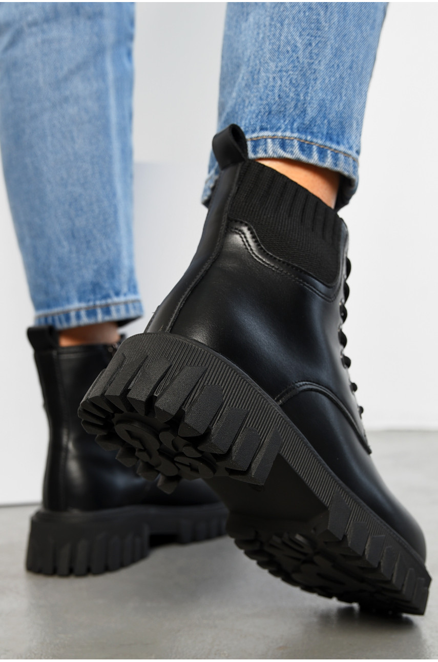 Ботинки женские зимние на меху черного цвета 5236 194744 Ботинки женские зимние на меху черного цвета 5236 194744