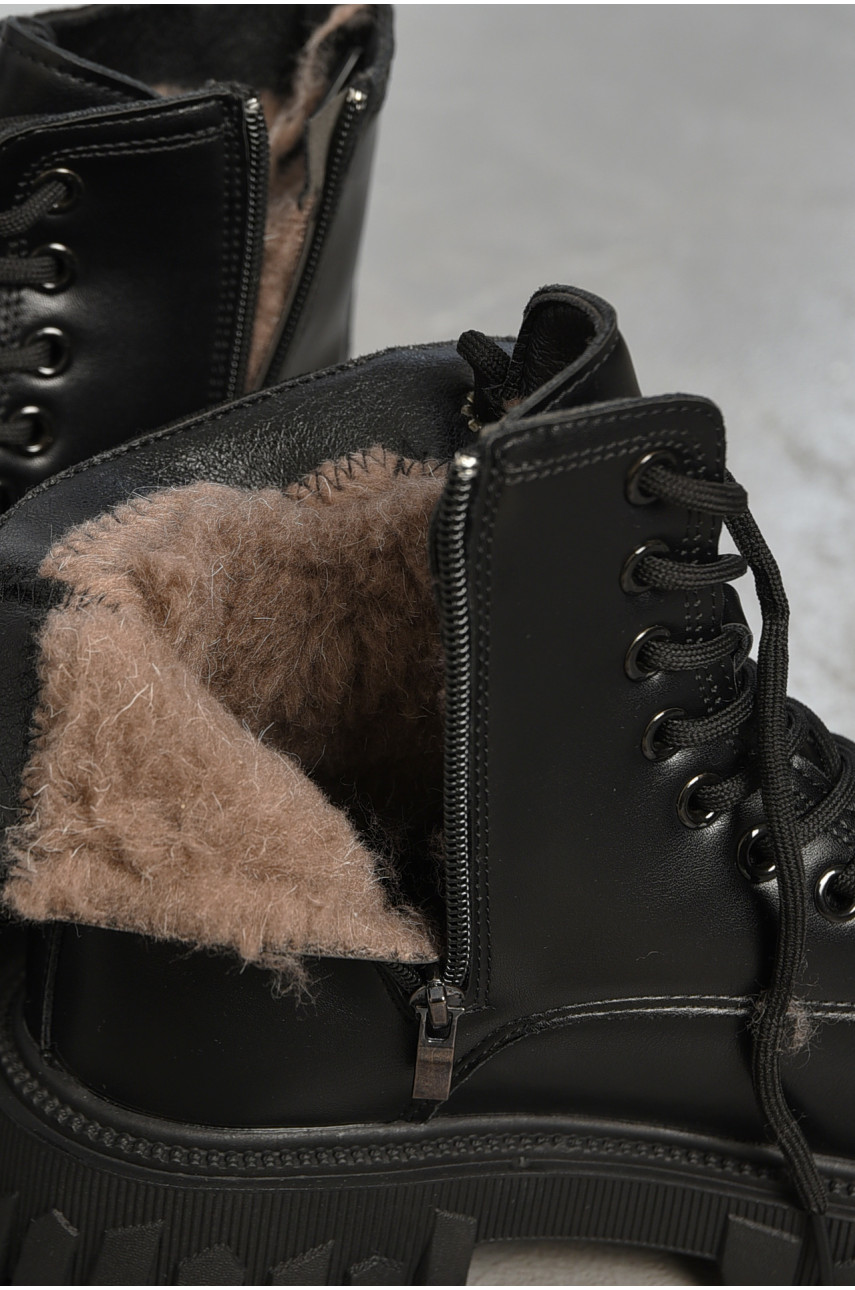 Ботинки женские зимние на меху черного цвета 5236 194744 Ботинки женские зимние на меху черного цвета 5236 194744