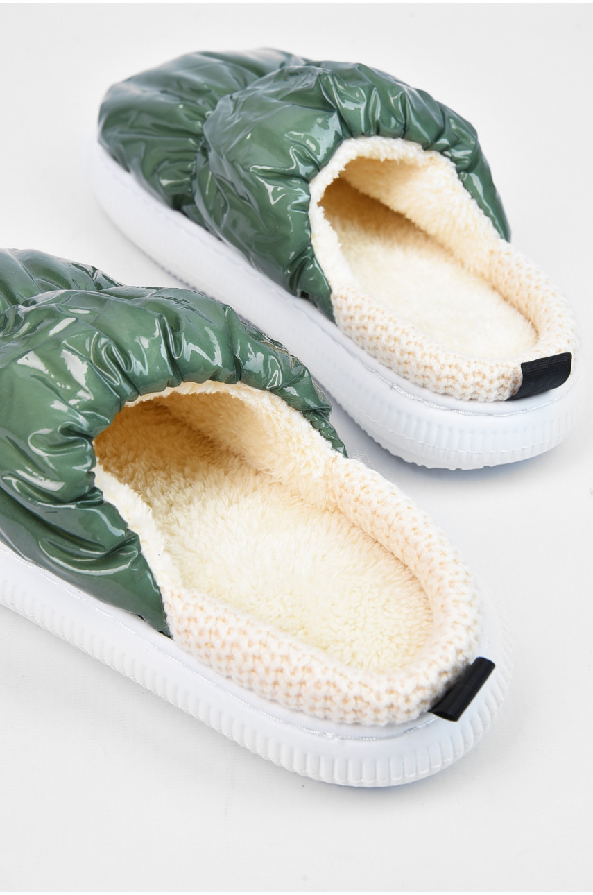 Капці кімнатні чоловічі зеленого кольору 12913-2 194776