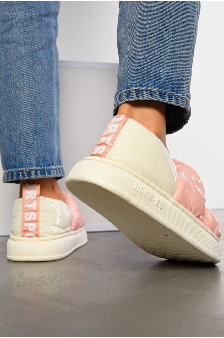 Капці домашні жіночі рожевого кольору 2927-2 194778