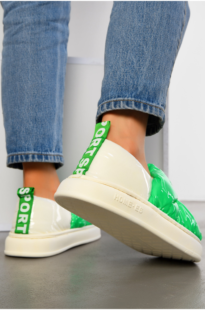 Капці домашні жіночі зеленого кольору 2927-3 194780