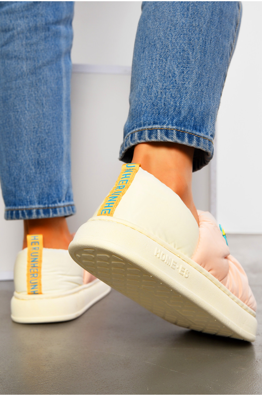 Капці домашні жіночі рожевого кольору 2928-4 194782