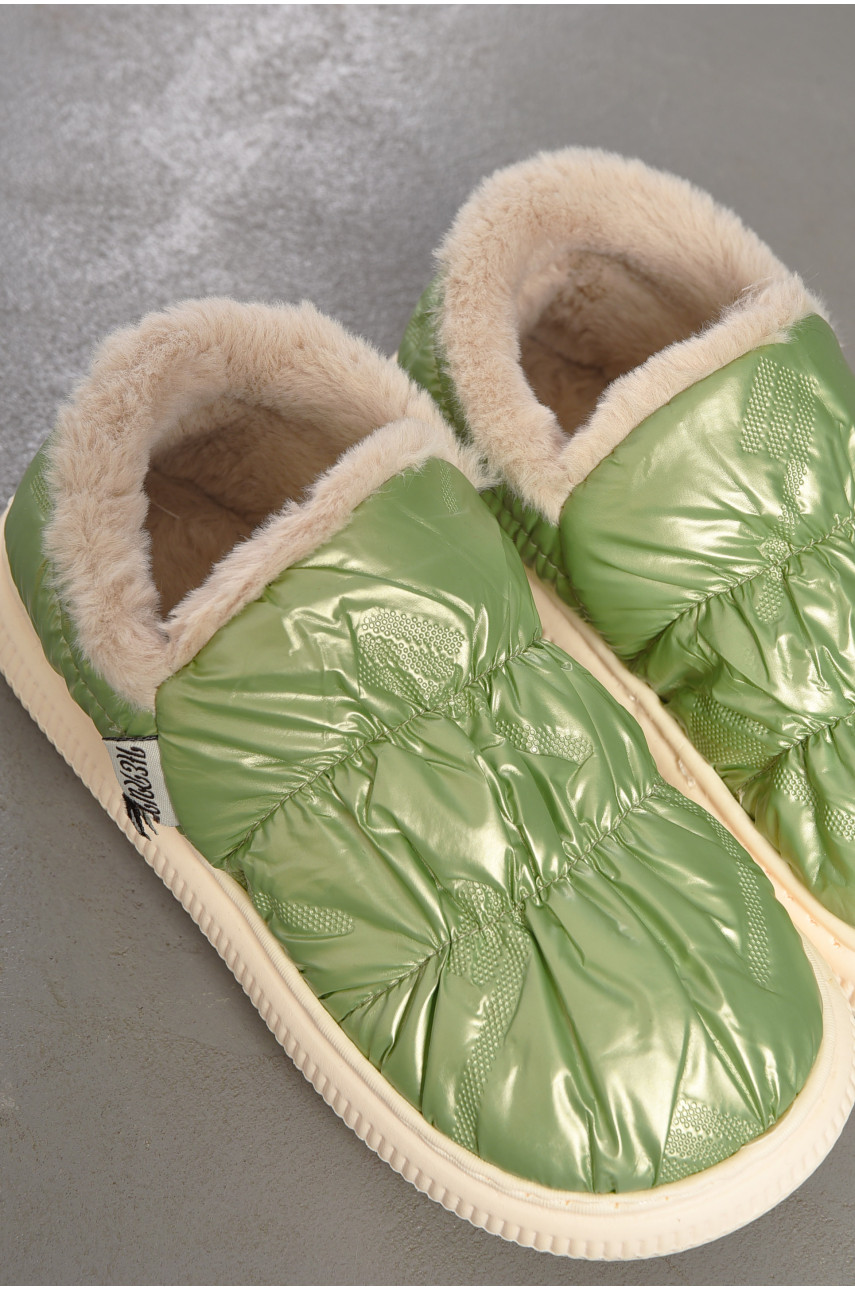 Капці домашні жіночі зеленого кольору 12922-7 194784