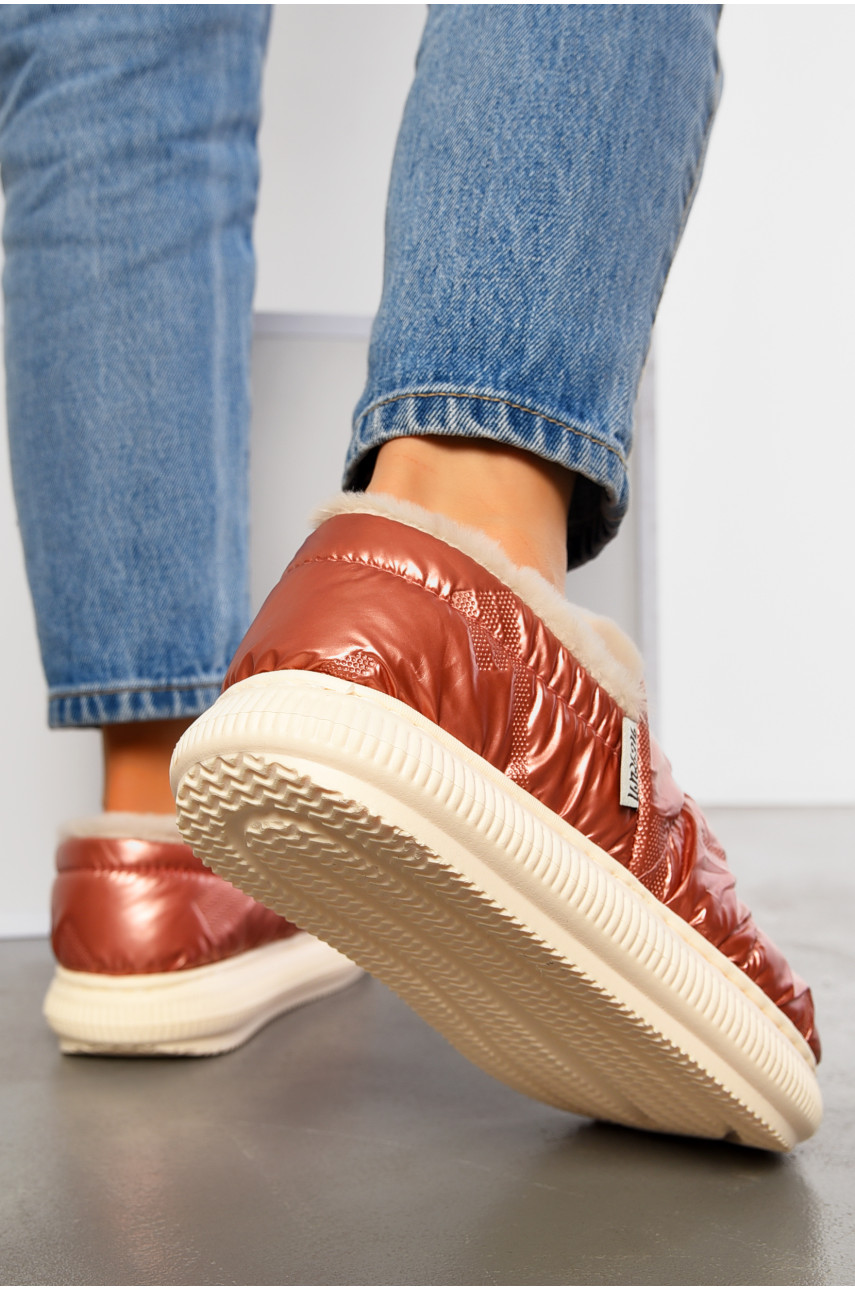 Капці домашні жіночі бронзового кольору 12922-9 194785 Капці домашні жіночі бронзового кольору 12922-9 194785